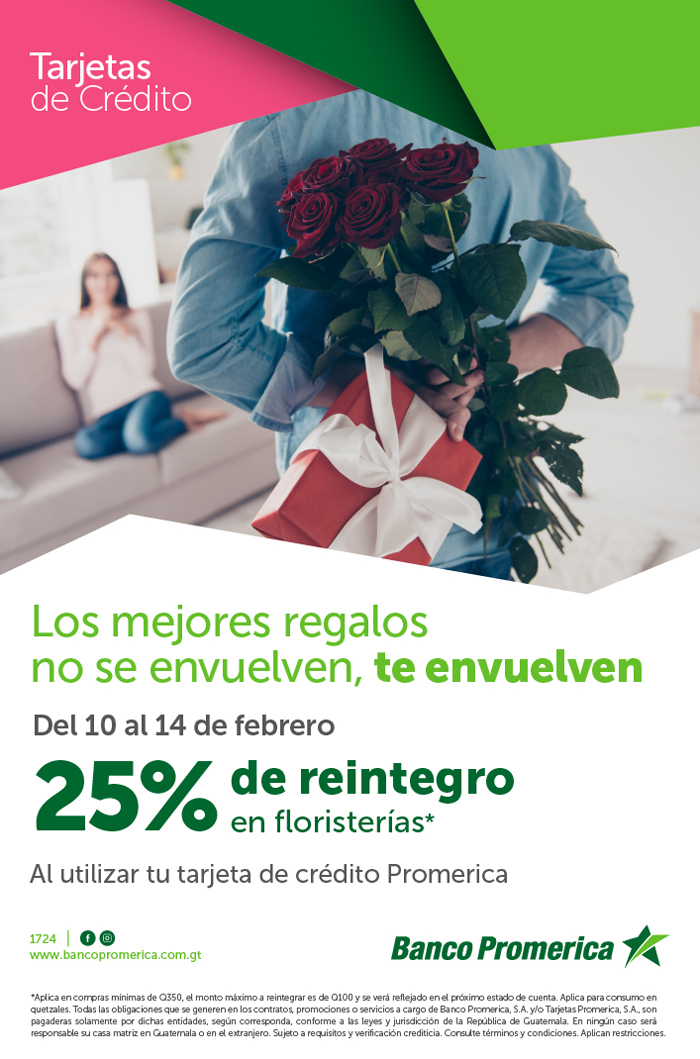 25% de reintegro en floristerías