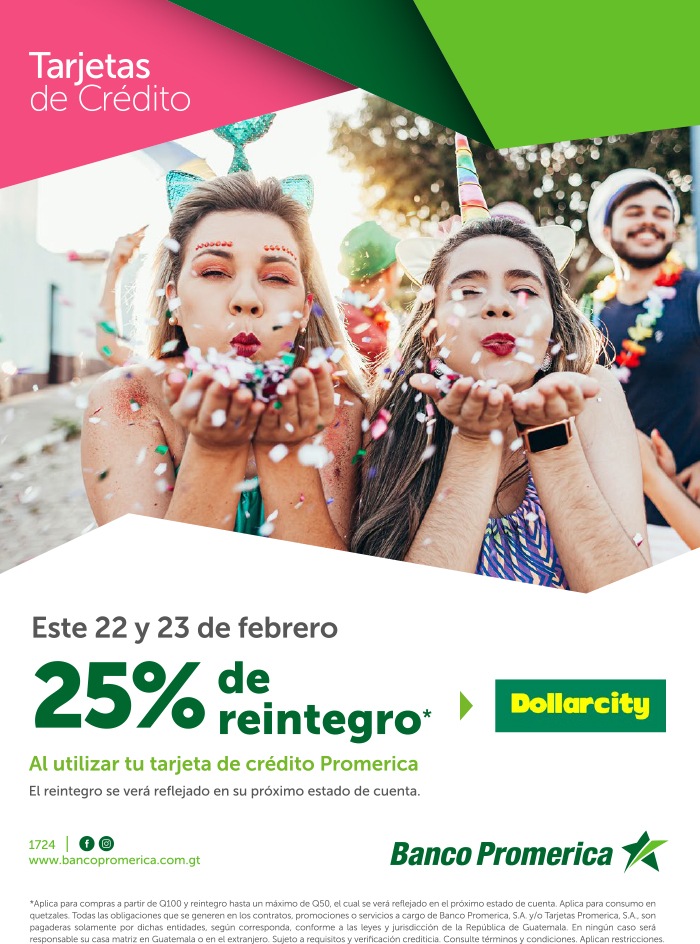 25% de reintegro en Dollarcity