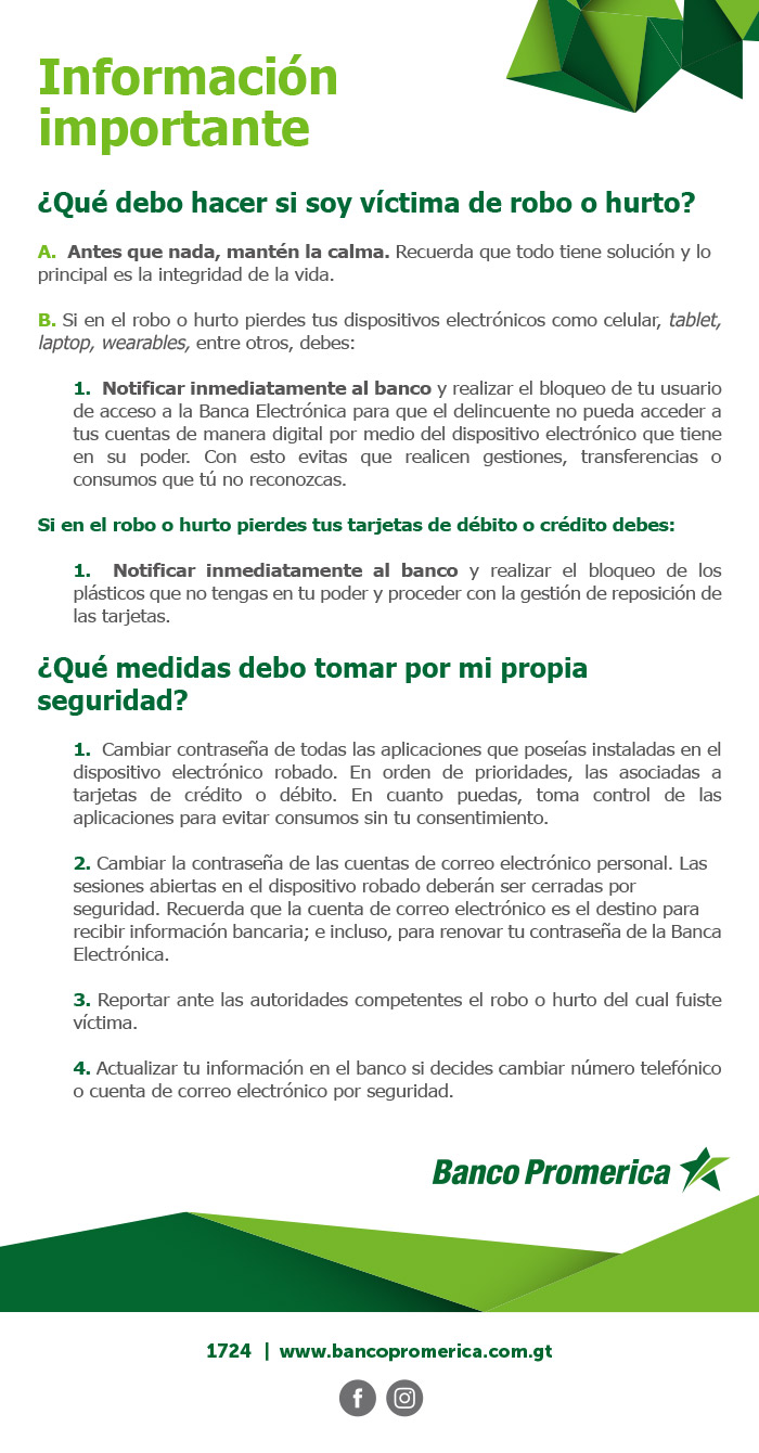 Información importante